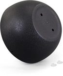 12 inch Large Hanging Planters for Indoor Outdoor Plants, 2 Pack Hanging Flower Pots with Drainage Holes and Chain for Garden Porch Plants, Plastic Hanging Baskets for House Plants, Black by GreenHaven Gardens