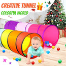 Kids Play Tunnel Tent for Toddler, 2 Pack 6-ft Pop Up Crawl Tunnel Toy for Baby Children or Dog Cat, Collapsible Gift for Boy and Girl Play Tunnel Indoor Outdoor Game (Rainbow Tunnel+Pink Tunnel) by TinyTreasures Baby Boutique
