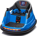 12V Kids Electric Bumper Car, Baby Bumper Car for Toddlers w/Remote Control, 360° Spinning - Blue by TinyTreasures Baby Boutique