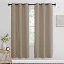 NICETOWN Room Darkening Curtains for Nursery, Grommet Thermal Insulated Light Blocking Window Treatments Sound Reducing for Bedroom, W37 x L72, 2 Panels, Taupe by TinyTreasures Baby Boutique