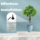 Artificial Boxwood Topiary Ball Trees 21.6" Tall UV Resistant Artificial Bushes, Set of 2 Faux Plants with Spike Easy to Push in The Ground for Indoor Outdoor Garden by GreenHaven Gardens