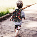 Accmor Toddler Backpack Harness with Leash, Cute Baby Backpacks with Anti Lost Wrist Link, Mini Kids Backpack Tether Walking Harness for Travel Outdoor, Black Excavator Backpack Tether for Boys Girls by TinyTreasures Baby Boutique