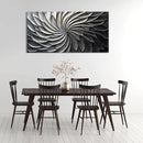 LASMOND Abstract Black and White Wall Art for Living Room Modern Canvas Print Painting Lines Flower Floral Large Artwork Bedroom Home Office Wall Décor (40x20 Inches) by CozyNest Decor