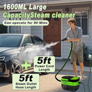2500W Handheld Steam Cleaner,Portable Car Steamer For Auto Detailing,High-Temperature and Pressure Steam Cleaner For Home, Steam Cleaning Machine for Furniture,Kitchen,Grout,Floor,Tile (09-Green) by TinyTreasures Baby Boutique