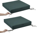 Classic Accessories Ravenna Water-Resistant 21 x 19 x 5 Inch Patio Seat Cushion, Mallard Green, Patio Loveseat Cushion by GreenHaven Gardens