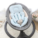 GFU Infant Car Seat Insert Head and Body Support, Reversible Newborn Insert for Carseat with Strap Pads, Soft Stroller Cushion Pillow Insert for Boys and Girls, Fits for Stroller, Swing, Lightblue by TinyTreasures Baby Boutique