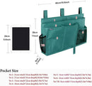 Surblue Caddy Hanging Organizer Bedside Storage Bag for Bunk and Hospital Beds, Teal, L by CozyNest Decor
