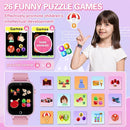 Kids Smart Watch Girls Gift for Girl Aged 6-12, HD TouchScreen Kids Watch with 26 Games Video Camera Music Pedometer Audiostory Learn Card Educational Toys Birthday Gifts for Girls Ages 5 6 7 8 9 by TinyTreasures Baby Boutique