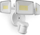 Onforu 75W LED Motion Sensor Outdoor Lights, Dusk to Dawn Flood Light Outdoor Motion Sensor, Hardwired Security Lights Floodlights Outside 7500LM 6500K Daylight IP65 Waterproof (White) by GreenHaven Gardens