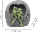 Artisan Flair Lover Frog Statues for Garden - Resin Frogs Couple Figurines Romantic - Yard Animal Decor Frog Stuff Outdoor Lawn Ornament, Green, 7.09 X 4.33 X 7.09 Inches, AF15813 by GreenHaven Gardens