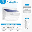 [12 Packs] Solar Outdoor Lights Motion Sensor Solar Security Lights Waterproof with 3 Lighting Modes Solar Powered Wall Lights Outside for Garden Fence Yard,White by GreenHaven Gardens