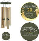 ASTARIN Wedding Memory Day Gifts Wind Chimes Customized, Personalized Wind Chimes 2025, for Couple Women Men, Deep Tone Wooden Windchime by CozyNest Decor