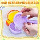 Small Soft Bath Toys for Toddlers 1-3 - Super Easy to Clean Water Table Toys Baby Tub Swimming Pool Toy Fun Tactile Training Newborn Gifts, 3Packs (Yellow) by TinyTreasures Baby Boutique