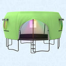 Gardenature 10FT/12FT/14FT Trampoline Tent(Tent Only), Fit Round Trampolines, Shade Cover with LED Light, Outdoor Trampolien Accessories, Anti-Tear, Beige by TinyTreasures Baby Boutique