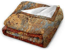 HGOD DESIGNS Brown Rust Colorful Metal Rusty Steel Iron Structure Blanket Throw Blanket Soft Comfortable for Sofa Chair Bed Office 50" x60 by CozyNest Decor