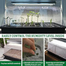 [Upgraded 1020 Size] Soligt Seed Starter Kit with Grow Light and Heat Mat - Strong Seed Starter Tray, 7" Humidity Dome and Grow Light Stand for Seed Starting, Seedling Germinating & Plant Propagating by GreenHaven Gardens