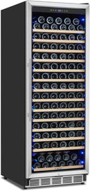 Freestanding 180 Bottle Wine Fridge - 24" Built-in Cooler with Upgraded Compressor Cooling and Intelligent Temperature Memory, Large Capacity Refrigerator by CozyNest Decor