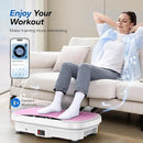 MERACH Vibration Plate Exercise Machine, Vibration Plate for Lymphatic Drainage Weight Loss, Vibrating Plate Exercise Machine with Bluetooth and LED Display, Workout Equipment for Women Men Home by CozyNest Decor