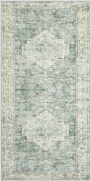 LIVEBOX Washable Rug 2x4 Kitchen Mats for Floor Entryway, Non Slip Front Door Mat for Bathroom Hallway, Boho Low-Pile Small Carpet Farmhouse Indoor Runner Rugs for Bath, Sage Green by TinyTreasures Baby Boutique