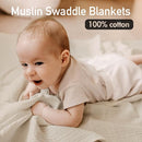 Muslin Swaddle Blankets for Newborn, 3 Pack Breathable Soft Receiving Blanket, Large 38 x 40 inches Swaddle Wrap Burping Clothes Diapers, Essentials Infant Shower Items, Toddler Gift (Graceful Colors) by TinyTreasures Baby Boutique