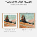 Homeforia 20x20 Wood Picture Frame, High End Natural Oak 20 x 20 Square Light Wooden Frames with Mat 16 by 16 inch Photo, 20by20 Poster Frames Matted to 16x16 Print, Tempered Glass, Wall Kit, Set of 1 by CozyNest Decor