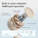 JISULIFE Handheld Portable Turbo Fan [16H Max Cooling Time], 4000mAh USB Rechargeable Personal Battery Operated Mini Small Pocket Fan with 5 Speeds for Travel/Outdoor/Vacation/Concerts - Brown by TinyTreasures Baby Boutique