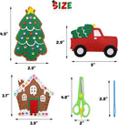 CiyvoLyeen Christmas Sewing Kit for Kids Felt Christmas Ornaments Craft Supplies DIY Activity for Girls and Boys Educational Sewing Gift for Child Set of 12 by TinyTreasures Baby Boutique