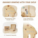 Personalized Name Kids Growth Chart for Wall, Cute Giraffe Wooden Growth Chart Kids Height Chart, Wall Measurement for Kids, Height Chart for Wall, Growth Ruler for Children by CozyNest Decor