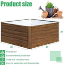 SnugNiture Galvanized Raised Garden Bed 4x4x2FT Outdoor Large Metal Planter Box Steel Kit for Planting Vegetables, Flowers by GreenHaven Gardens