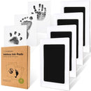 4-Pack Inkless Baby Hand and Footprint Kit - Mess Free Ink Pad for Newborn Keepsake, Dog Nose & Paw Print Kit, Clean Touch Ink Pad for Baby Hand & Footprints, Ideal New Mom Gifts (Jet Black) by TinyTreasures Baby Boutique