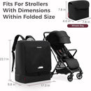 Momcozy Stroller Travel Bag for Airplane | Suit ClickGo Stroller | Compatible with Strollers Folded Dimensions of 22.1 X 17.3 X 9.8 Inch | Fit Most Major Brand | Hand-held ＆ Back-carrying by TinyTreasures Baby Boutique