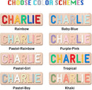Personalized Name Puzzle for Kids, Personalized Baby Gifts Name Puzzles for Toddlers 1-3 with Pegs Engraved Text Greetings on Back, 1st Birthday Christmas Easter Gifts for Boys&Girls, Montessor Toys by TinyTreasures Baby Boutique