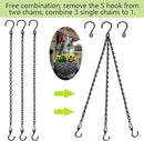RIFNY Hanging Chains with Hooks, 10 Pieces 24 Inch Black Chain for Hanging Bird Feeders Planters Baskets Billboards Lanterns Wind Chimes Ornaments Outdoor/Indoor Use (24 inch 10pcs) by GreenHaven Gardens