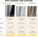 NICETOWN Grey Blackout Curtains for Bedroom 63 Inch Long - Grommet Thermal Insulated Plylux Curtains Light Block Room Darkening Window Drapes for Living Room, 2 Panels, 42 x 63 Inch, Dove Gray by TinyTreasures Baby Boutique