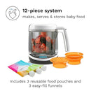 Baby Brezza One Step Baby Food Maker Deluxe – Auto shut Off, Dishwasher Safe Cooker and Blender to Steam + Puree Organic Food for Infants + Toddlers - Set of 3 Pouches + 3 Funnels by TinyTreasures Baby Boutique