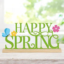 COCHIE Metal Happy Spring Sign, Spring Decorations for Home, Office, Shelf, Mantel, Indoor, Spring Flower Decor, Spring Butterfly Table Top Party Decoration (Spring) by CozyNest Decor