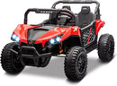 24V 2 Seater Ride On Car Truck, Power Wheels Kids UTV w/Parent Remote Control, 3.1 MPH Max Speed, Music Player, LED Lights & Storage, Electric Vehicle Ride On Toy for Kids Toddler Ages 3-8, Red by TinyTreasures Baby Boutique