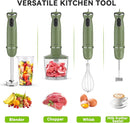 Immersion Blender Handheld 5 in 1 Hand Blender, 1000W Hand Mixer Stick, BPA-Free 12 Speed Handheld Blender with Mixing Beaker, Chopper, Whisk and Milk Frother for Soup, Smoothies, Sauce, Baby Food by TinyTreasures Baby Boutique