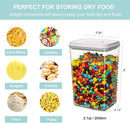 Airtight Food Storage Container - 2.1qt / 2050ml Rectangle Pop Containers With Lids, Bpa Free for Spaghetti Cereal Flour Rice Kitchen Organizer by TinyTreasures Baby Boutique