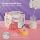 Nuliie 120 Pcs Breastmilk Storage Bags, 8 OZ Breast Milk Storing Bags, BPA-Free, Milk Storage Bags with Pour Spout for Breastfeeding, Self-Standing Bag, Space Saving Flat Profile by TinyTreasures Baby Boutique