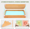 Montessori Sand Tray with Lid - Wooden Sand Trays for Kids Writing Letters and Numbers, Preschool Classroom Must Haves, Kindergarten Learning Tools (Blue) by TinyTreasures Baby Boutique