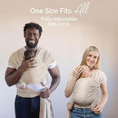 Boba Baby Wrap Carrier – Original Baby Sling Carrier for Newborns (7–35 lbs), Soft, Secure, Hands-Free & Ergonomic, Ideal for Comfortable Bonding, New Parents (Sand Leopard) by TinyTreasures Baby Boutique