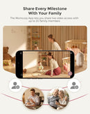 Momcozy Smart WiFi Baby Monitor, APP Control Baby Monitor with Camera & Audio, Danger Zone Alert, Motion & Cry Detection, 1080P Night Vision, 2-Way Talk, Photo & Video Recording (Compatible With BM04) by TinyTreasures Baby Boutique
