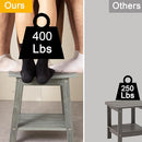 Shower Bench Seat, Waterproof Shower Stool for Shaving Legs, Foot Stool for Spa Bathroom, Bath Chair Seat, Weather Resistant/Non-Slip, Indoor/Outdoor Use, Gray by TinyTreasures Baby Boutique