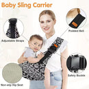 Baby Sling Carrier,Toddler Carrier,Upgraded 2025 Baby Sling with 4 Adjustable Straps(10-30lbs),Lightweight,Portable and One Size Fits All(Star) by TinyTreasures Baby Boutique