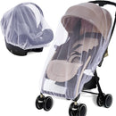 Mosquito Net for Stroller 2Pack - Protective Baby Stroller Mosquito Net - Perfect Bug Netting for Strollers, Bassinets, Cradles, Playards, Pack N Plays and Portable Mini Crib (White) by TinyTreasures Baby Boutique