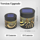 4 Pack Large Solar Fence Lights Metal Solar Powered Outdoor Wall Deck Step Lights Tree Theme Waterproof Fence Light for Garden Post Patio Backyard Yard Decor, Gardening Gifts for Women Mom Grandma by CozyNest Decor