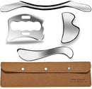 4 in 1 Muscle Scraper Tool Set, IASTM Physical Therapy Massage Tools with Storage Case, Gua Sha Massage Scraper Scraping Tool Physical Therapy (4PCS Set) by CozyNest Decor