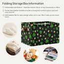 Storage Basket St Patrick's Day Cube Storage Bins Organizer Bag Collapsible Closet Shelf Baskets with handle for Baby Cloth Pet Toy Book 14.2×10.2×8.3 IN by TinyTreasures Baby Boutique