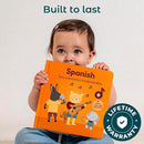 Cali's Books Spanish Book for Toddlers 1-3 - Musical Books for Kids, Interactive Baby Sound Book, Educational Song Learning Toys, Bilingual Music Toy for Babies, Libros para ninos en Espanol by TinyTreasures Baby Boutique